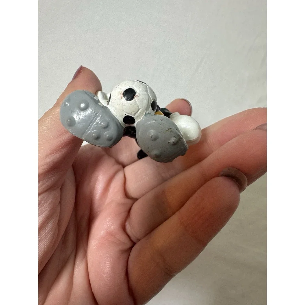 Disney Mickey Mouse Playing Soccer Miniature Figurine Toy Decoration Sports